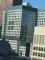 A view of the south-facing side of Lurie Children's Hospital.