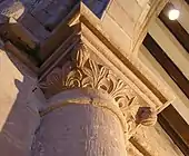 Twelfth Century Acanthus capital at St Bees Priory (England)