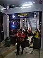 The integrated access from the MRT station to the Bundaran HI TransJakarta BRT station.