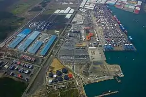 Image 7An aerial view of the Colón Free Trade Zone, a free port near the Atlantic entrance to the Panama Canal.