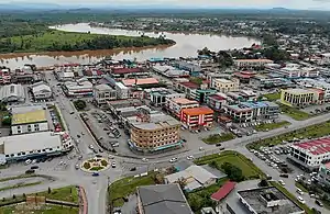 Aeral view of Simanggang and Lupar River