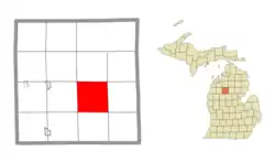 Location within Missaukee County