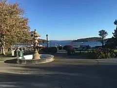 Looking northeast from Main Street