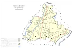 Map of Agiaon block