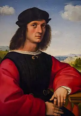 RaphaelPortrait of Agnolo Doni. 63 × 45&nbsp;cm.