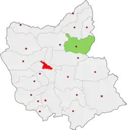Location of Ahar County in&nbsp;East&nbsp;Azerbaijan&nbsp;province