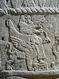 A similar throne depicted on the Ahiram sarcophagus