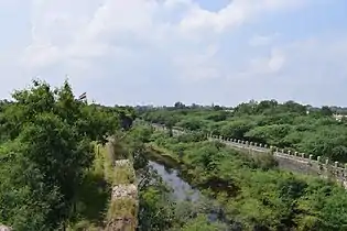 Part of the Moat around the fort