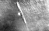 Beginning of bombing by a U.S. Navy Felixstowe F.5 photographed by the airship Roma