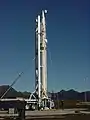 Ait-2 vehicle on stand, September 15, 1999. Kodiak Launch Complex, Alaska.