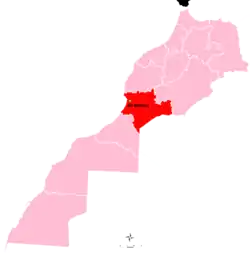 Location of Ait Melloul