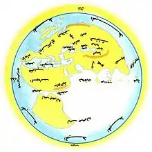 Image 40Al-Masudi's world map (10th century) (from History of cartography)