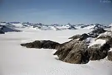 Juneau Icefield looking Northwest