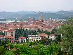 View of the city of Alba