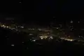 Aerial photo over Albertville at night, 2014
