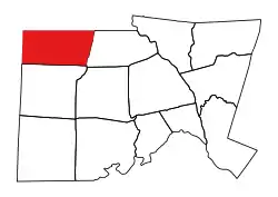 Location of Albright Township in Chatham County