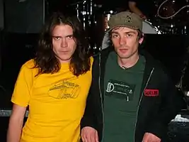 Founders Alex Necochea and Bryn Bennett in 2007.