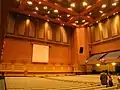 The 2,300-seat auditorium, which includes a stage backdropped by the Gettysburg Address, holds events and concerts throughout the year.