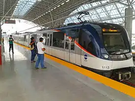 Customized (custom made) Alstom Metropolis trainset in the Panama Metro based on the Barcelona Metro 9000 Series
