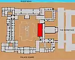Location of the Hall within the Palace
