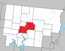 Location within Abitibi RCM.