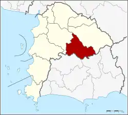 District location in Chonburi province