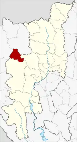 District location in Chiang Mai province