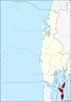 District location in  Phuket province