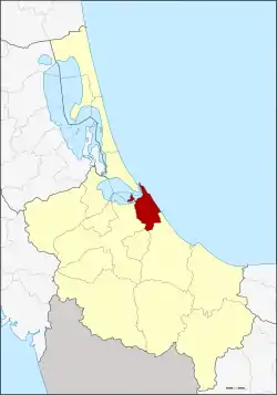 District location in Songkhla province