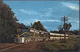 Adirondack with Delaware and Hudson Railway equipment in 1974