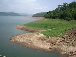 Idukki reservoir from Anjuruli near Kanchiyar
