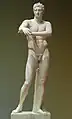 Lysippos: Apoxiomenon, modern copy. Pushkin Museum