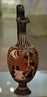 Apulian red-figure Oinochoe by the White Saccos Workshop
