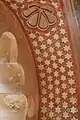 Decoration on the arches around the inner edge of the pavilion.