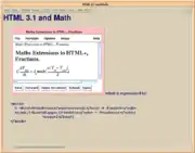 HTML3.1 and math