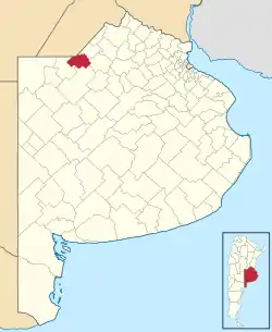 location of Leandro Alem in Buenos Aires Province