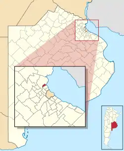 Location of continental part of San Fernando Partido in Greater Buenos Aires and Buenos Aires Province