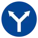 Turn left and right ahead