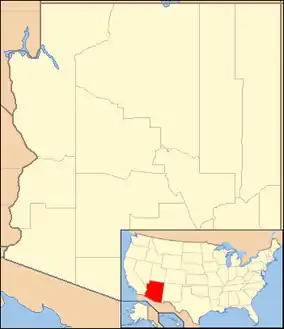 Map showing the location of Signal Mountain Wilderness