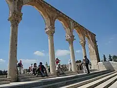 The eastern colonnade