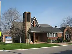 View of the neighbourhood from Armour Heights Presbyterian Church