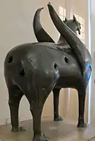 View of the Pisa Griffin from the posterior end