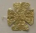 Another cross from the hoard with perforated loop
