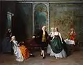114. Gerolamo Induno, La lezione di ballo, 1867
