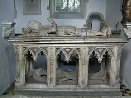 Cadaver effigy of John FitzAlan (died 1435). Arundel Castle, Sussex, England