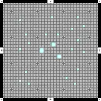 Schematic of the library's ceiling, as seen from below.