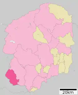 Location of Ashikaga in Tochigi Prefecture