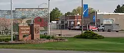 Downtown Ashton: west side of Center Avenue, looking southwest from Nebraska Highway 92