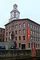 Assabet Woolen Mill, clocktower and Building 7, Maynard, Massachusetts