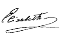 Elisabeth in Bavaria's signature